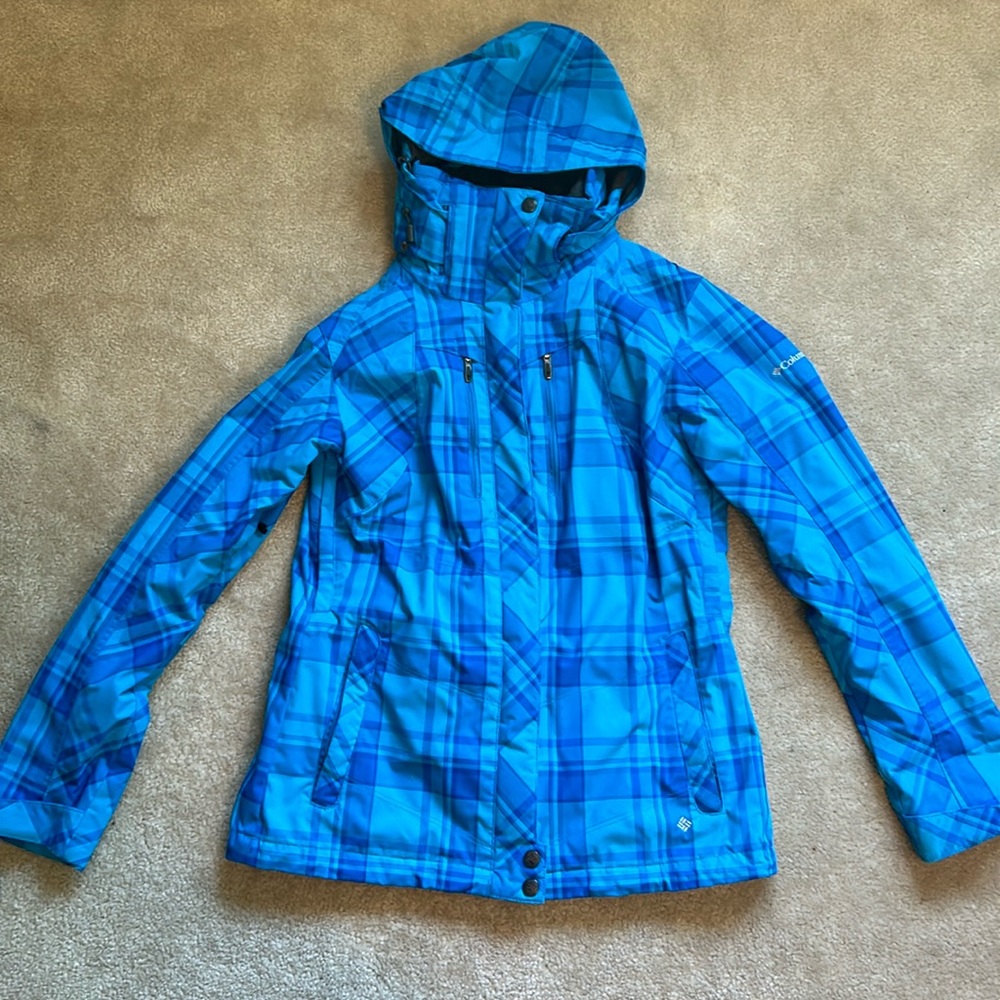 Columbia Women's Whirlibird™ Interchange Jacket only outer layer blue pattern
